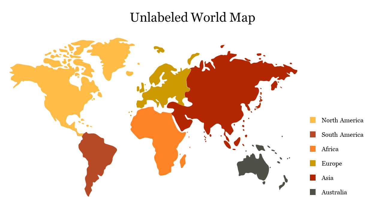 Unlabeled World Map